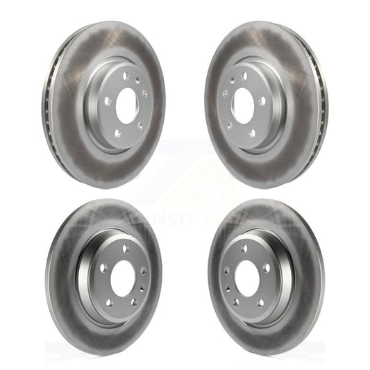 Coated Disc Brake Rotors Front Rear Kit For Audi Q5 A4 Quattro A5 allroad A6