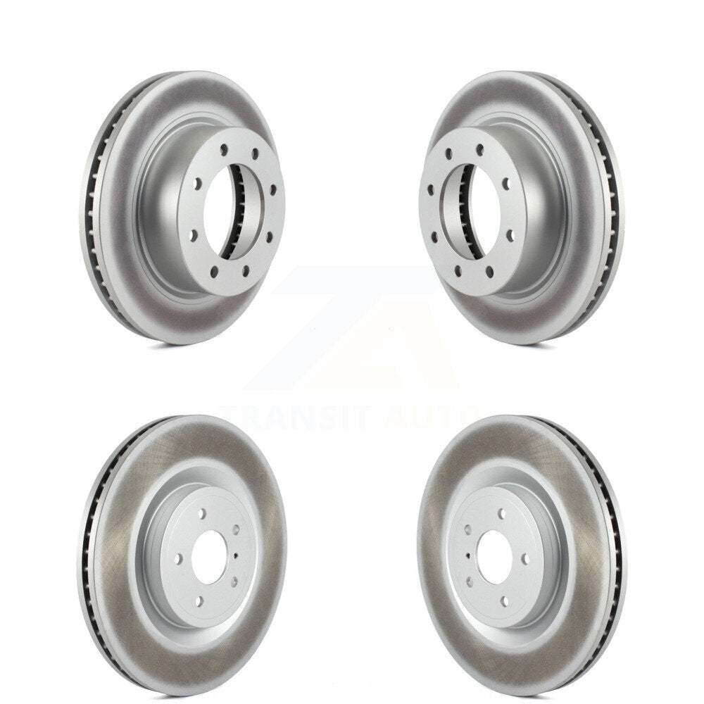Coated Disc Brake Rotor Front Rear Kit For 2012-2021 Nissan NV2500 NV3500 NV1500