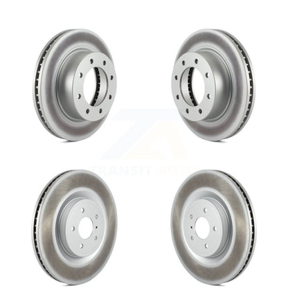 Coated Disc Brake Rotor Front Rear Kit For 2012-2021 Nissan NV2500 NV3500 NV1500