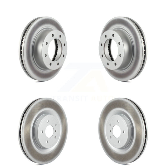Coated Disc Brake Rotor Front Rear Kit For 2012-2021 Nissan NV2500 NV3500 NV1500