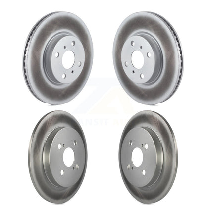 Coated Disc Brake Rotors Front Rear Kit For Toyota Yaris