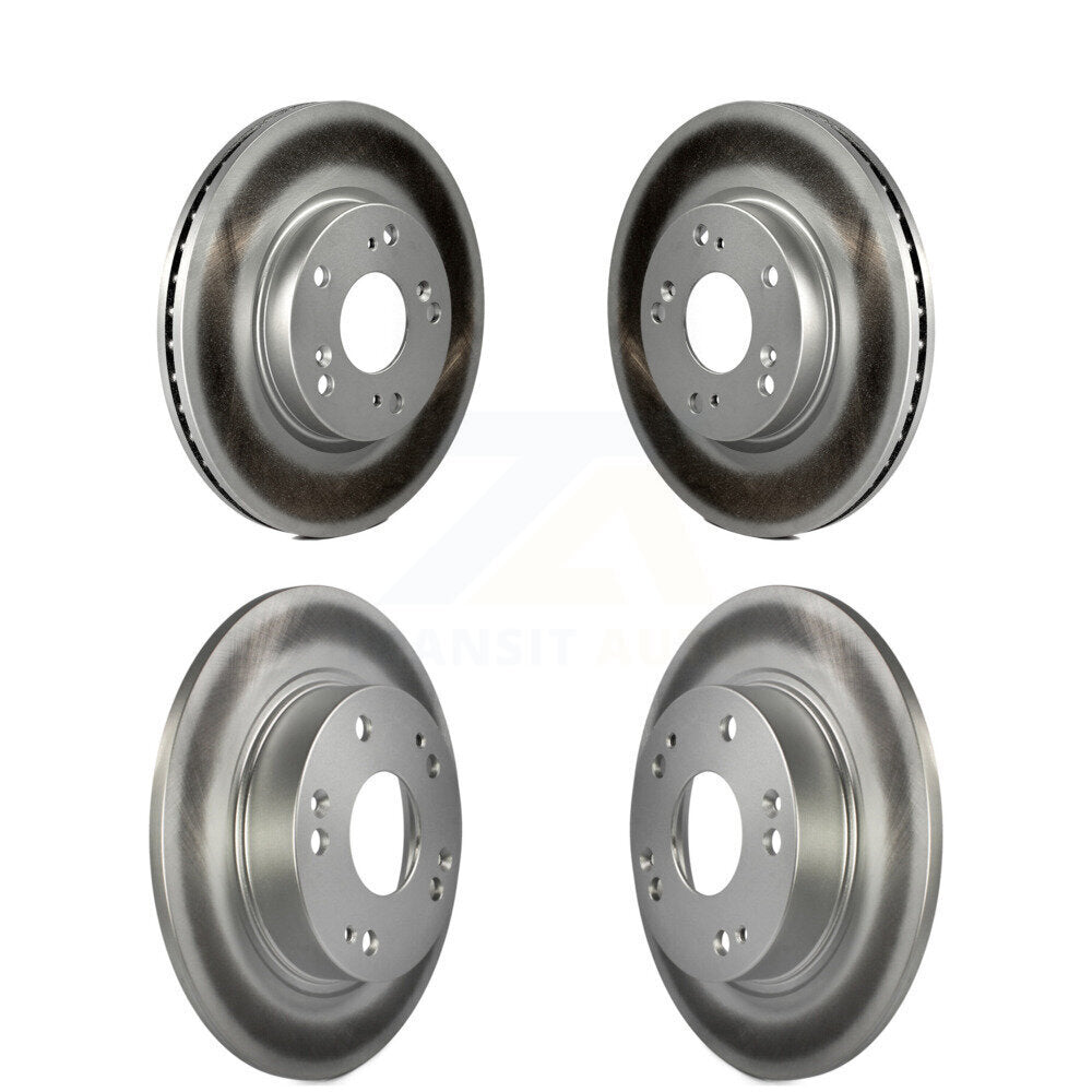 Coated Disc Brake Rotors Front Rear Kit For 2013 Acura ILX 2.0L