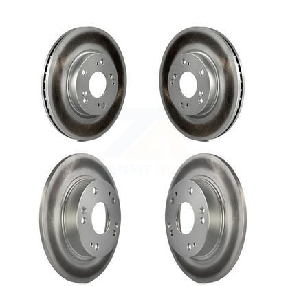 Coated Disc Brake Rotors Front Rear Kit For 2013 Acura ILX 2.0L