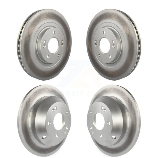 Coated Disc Brake Rotor Front Rear Kit For Hyundai Santa Fe Sport Kia Sorento XL