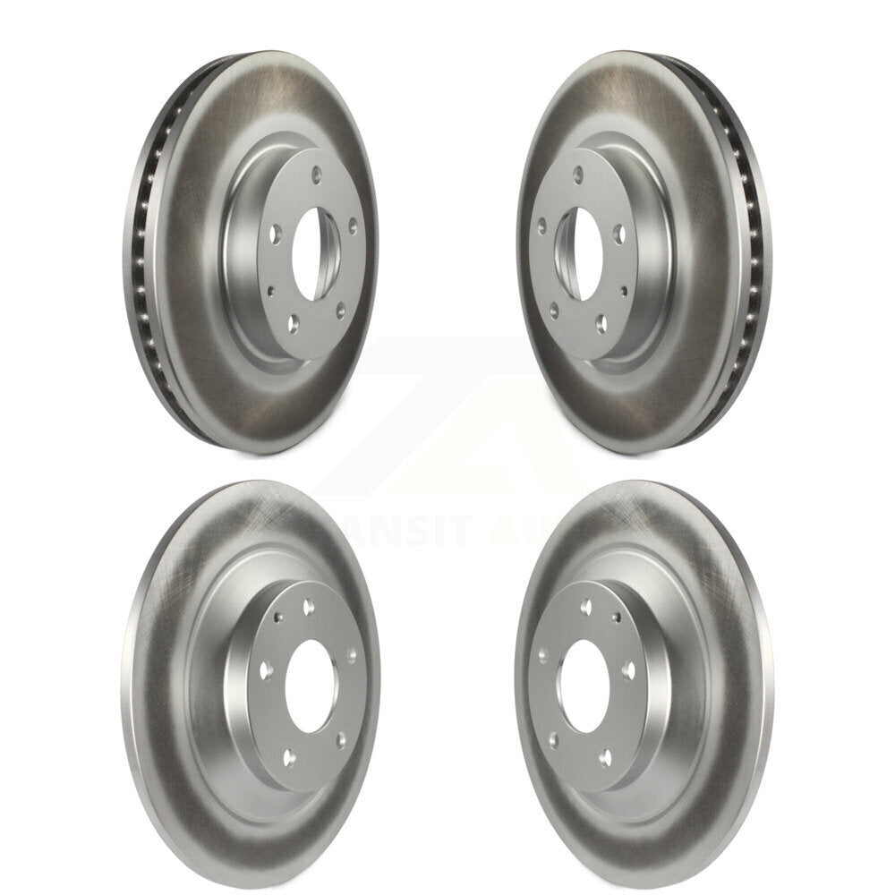 Coated Disc Brake Rotors Front Rear Kit For 2013-2015 Mazda CX-5