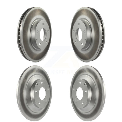 Coated Disc Brake Rotors Front Rear Kit For 2013-2015 Mazda CX-5