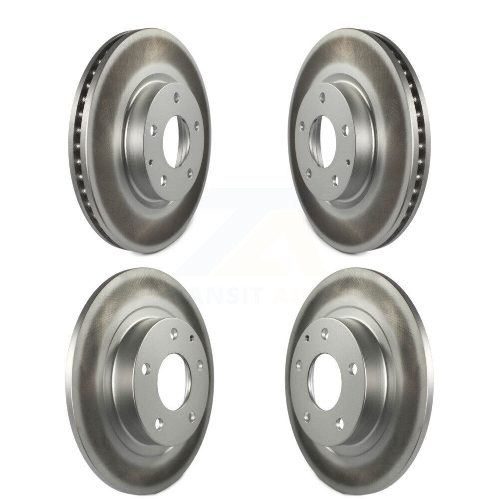 Coated Disc Brake Rotors Front Rear Kit For 2014-2018 Mazda 6