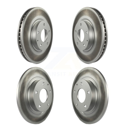 Coated Disc Brake Rotors Front Rear Kit For 2014-2018 Mazda 6