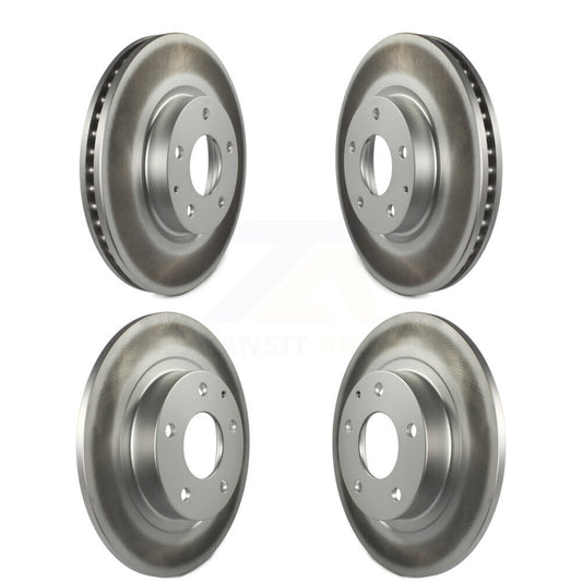 Coated Disc Brake Rotors Front Rear Kit For 2014-2018 Mazda 6
