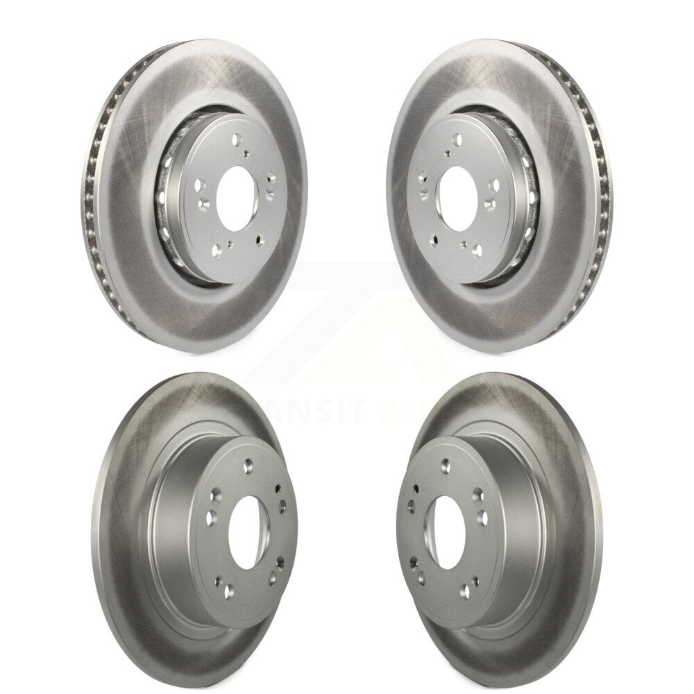 Coated Disc Brake Rotors Front Rear Kit For 2016 Acura ILX