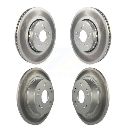 Coated Disc Brake Rotors Front Rear Kit For 2016 Acura ILX
