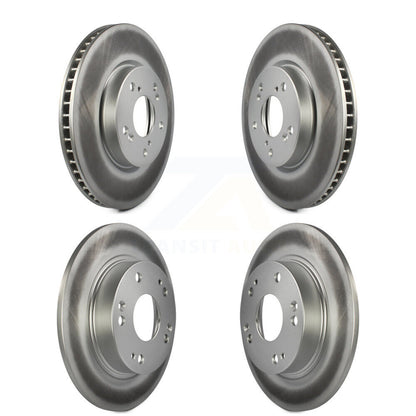 Coated Disc Brake Rotors Front Rear Kit For Honda Civic