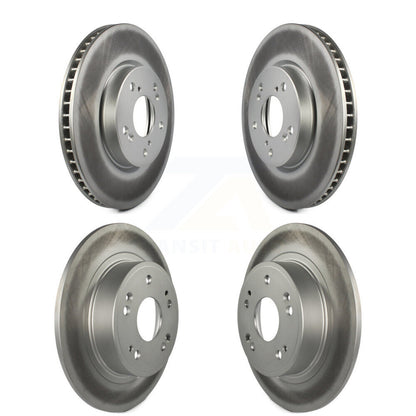 Coated Disc Brake Rotors Front Rear Kit For Honda Accord