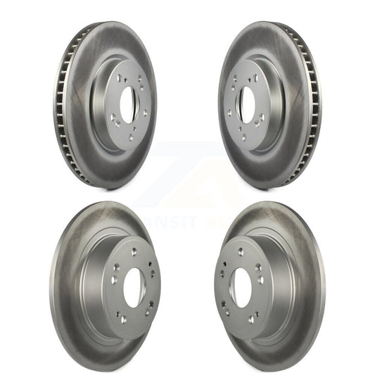 Coated Disc Brake Rotors Front Rear Kit For Honda Accord