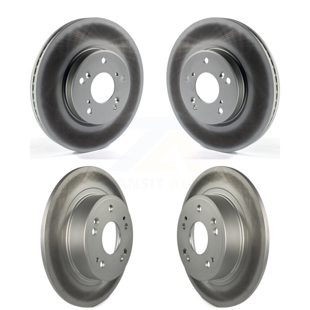 Coated Disc Brake Rotors Front Rear Kit For Honda HR-V Accord