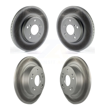 Coated Disc Brake Rotors Front Rear Kit For Honda HR-V Accord