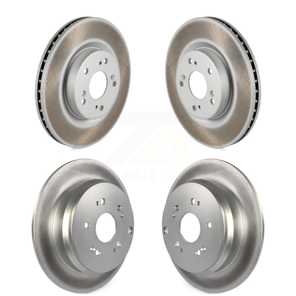Coated Disc Brake Rotors Front Rear Kit For 2012-2016 Honda CR-V FWD