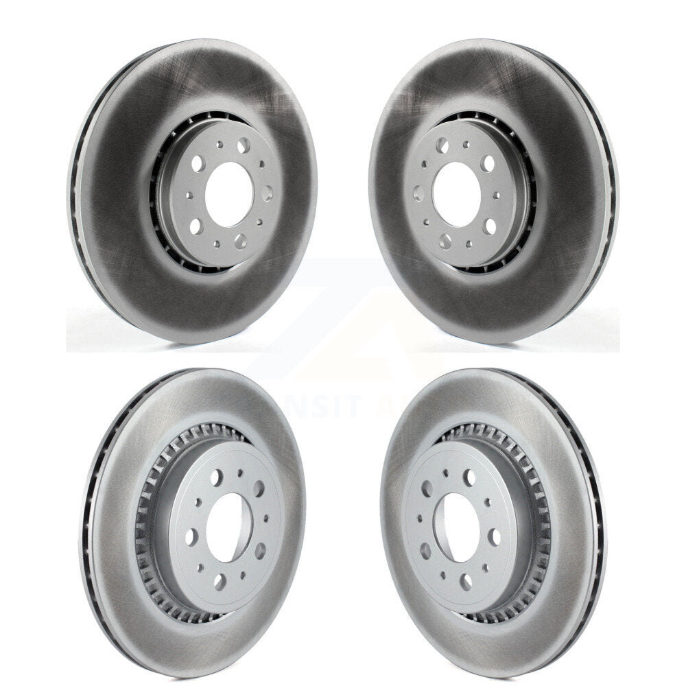 Coated Brake Rotor Front Rear Kit For Volvo XC90 With 328mm Diameter