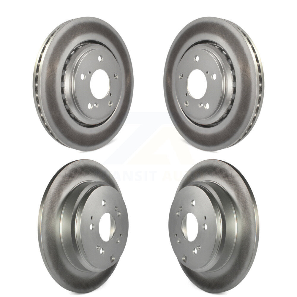 Coated Disc Brake Rotors Front Rear Kit For 2015-2017 Honda Odyssey