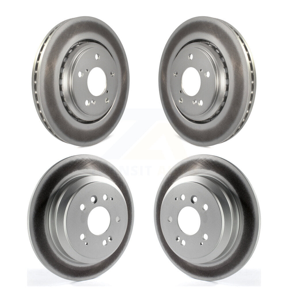 Coated Disc Brake Rotors Front Rear Kit For Honda Pilot Ridgeline Passport