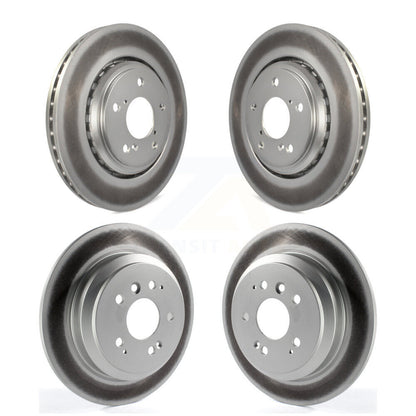 Coated Disc Brake Rotors Front Rear Kit For Honda Pilot Ridgeline Passport