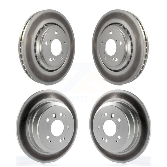 Coated Disc Brake Rotors Front Rear Kit For Honda Pilot Ridgeline Passport