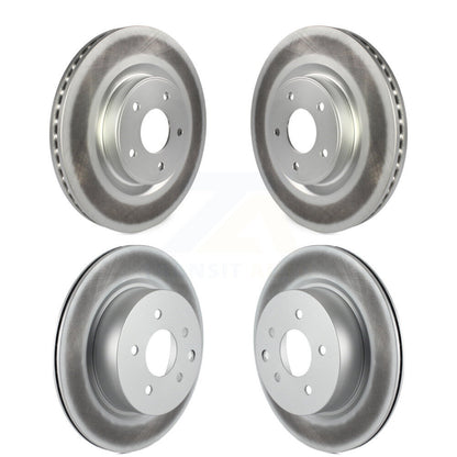 Coated Disc Brake Rotors Front Rear Kit For 2016-2017 INFINITI QX50