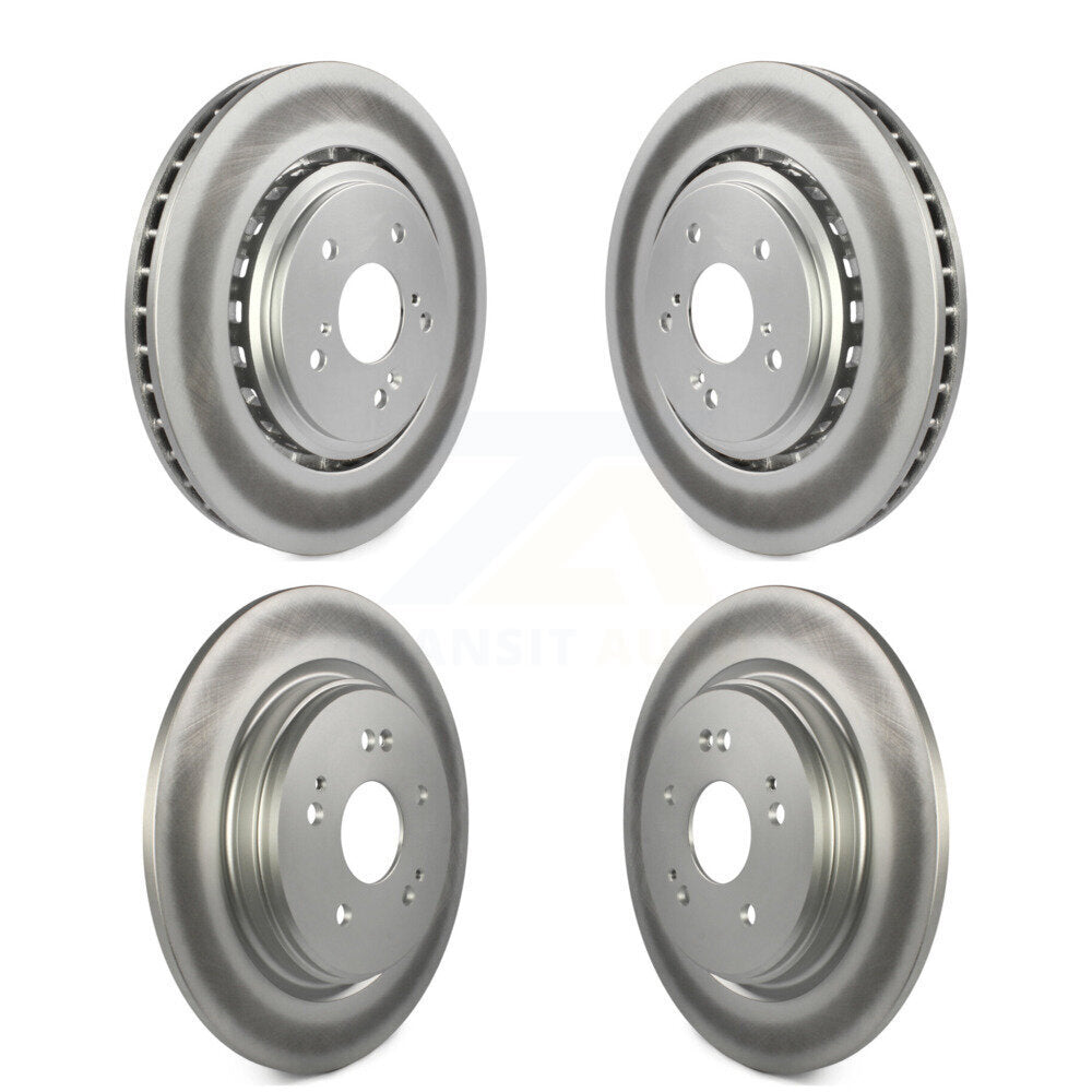 Coated Disc Brake Rotors Front Rear Kit For 2015-2020 Acura TLX