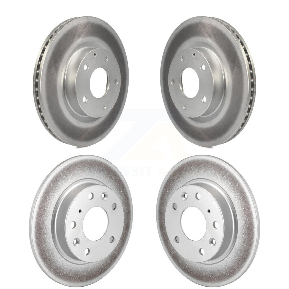 Coated Disc Brake Rotors Front Rear Kit For Mazda 3 CX-3 Sport