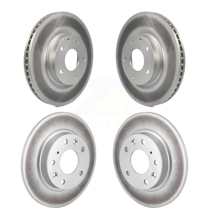 Coated Disc Brake Rotors Front Rear Kit For Mazda 3 CX-3 Sport