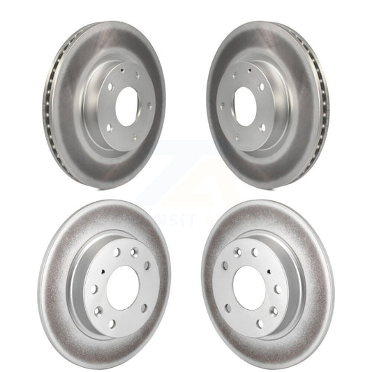 Coated Disc Brake Rotors Front Rear Kit For Mazda 3 CX-3 Sport