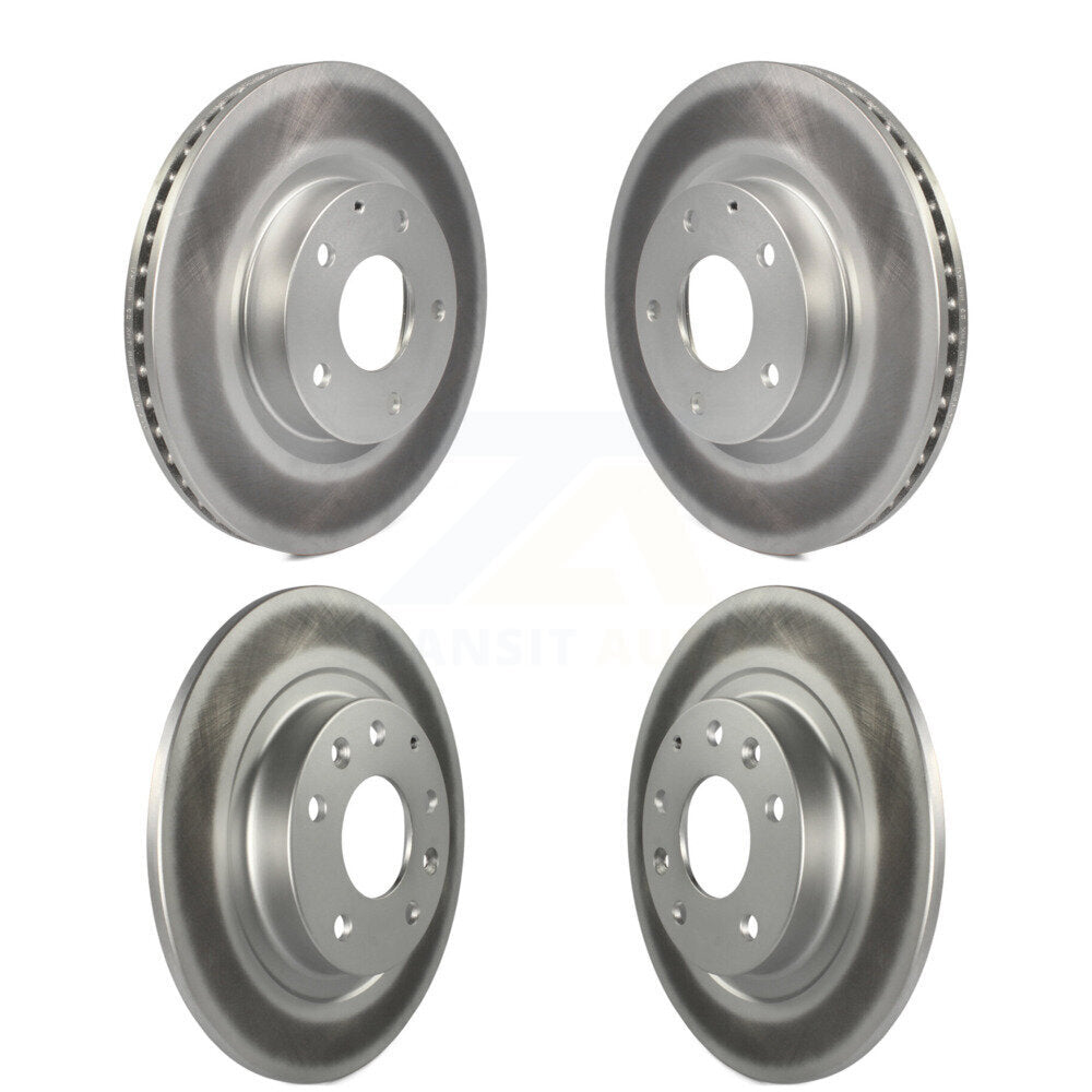 Coated Disc Brake Rotors Front Rear Kit For 2016-2018 Mazda CX-3 AWD