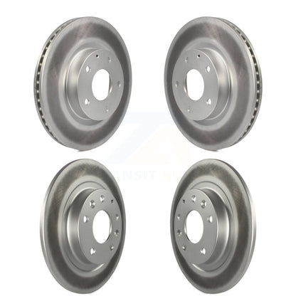 Coated Disc Brake Rotors Front Rear Kit For 2016-2018 Mazda CX-3 AWD