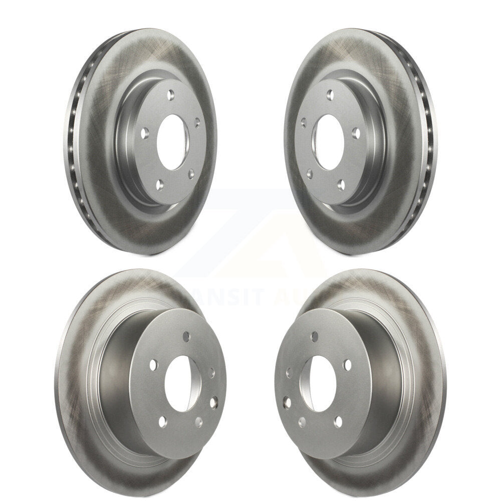 Coated Disc Brake Rotors Front Rear Kit For Nissan Sentra