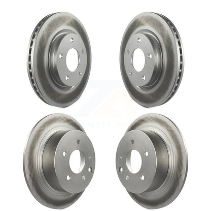 Coated Disc Brake Rotors Front Rear Kit For Nissan Sentra