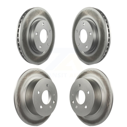 Coated Disc Brake Rotors Front Rear Kit For Nissan Sentra