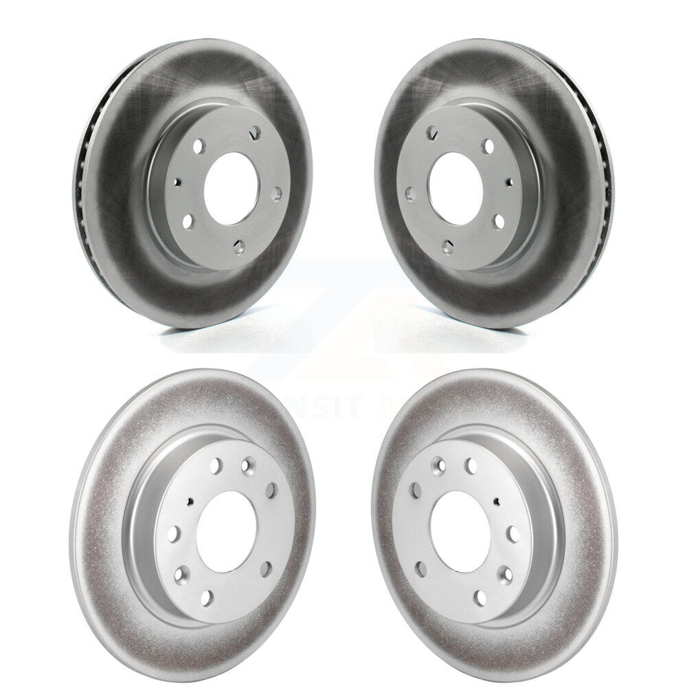 Coated Disc Brake Rotors Front Rear Kit For Mazda 3 CX-3 Sport