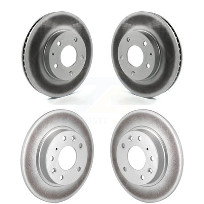 Coated Disc Brake Rotors Front Rear Kit For Mazda 3 CX-3 Sport