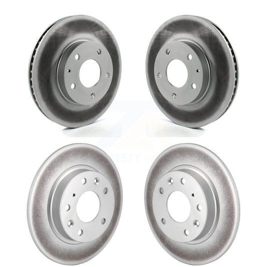 Coated Disc Brake Rotors Front Rear Kit For Mazda 3 CX-3 Sport