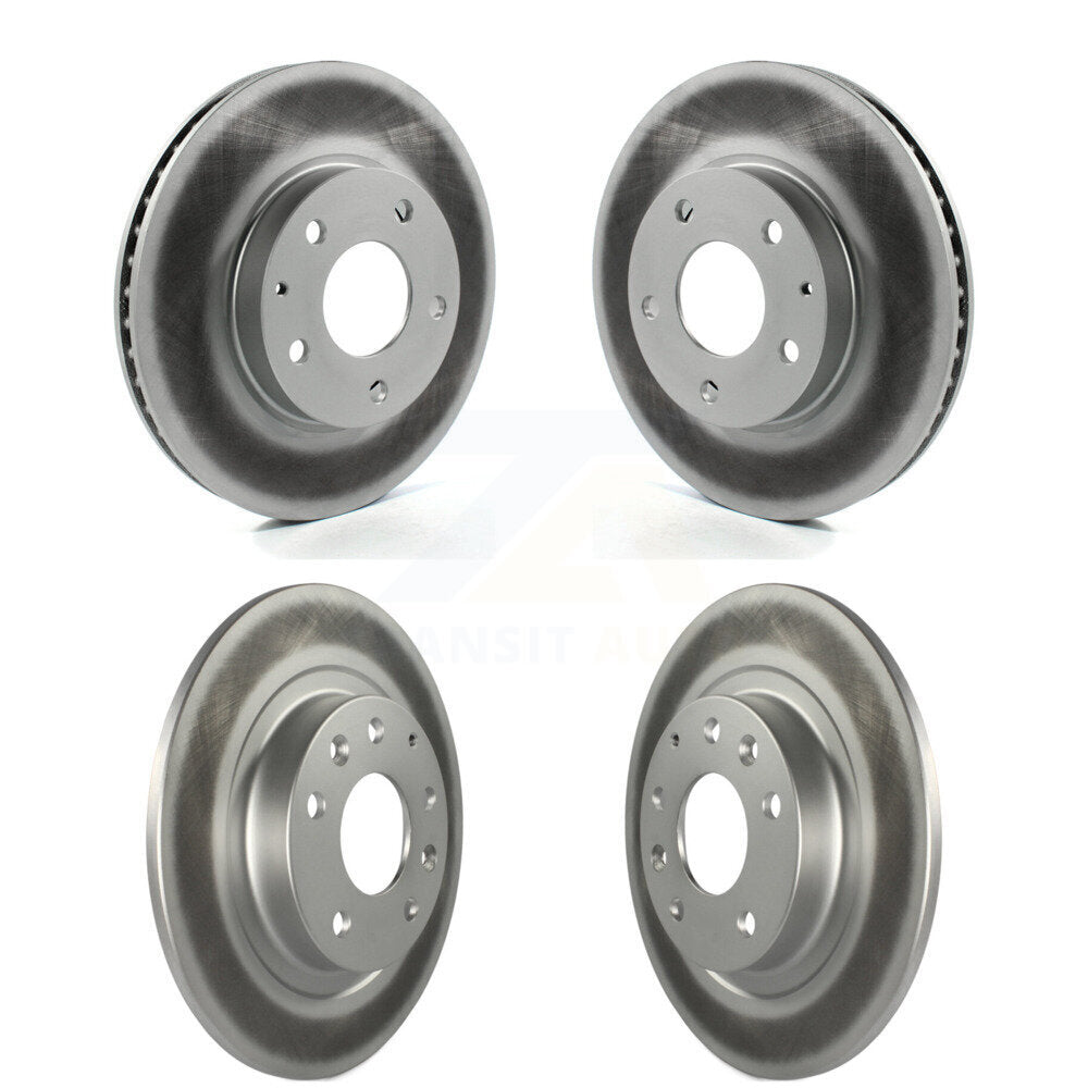 Coated Disc Brake Rotors Front Rear Kit For 2016-2018 Mazda CX-3 FWD