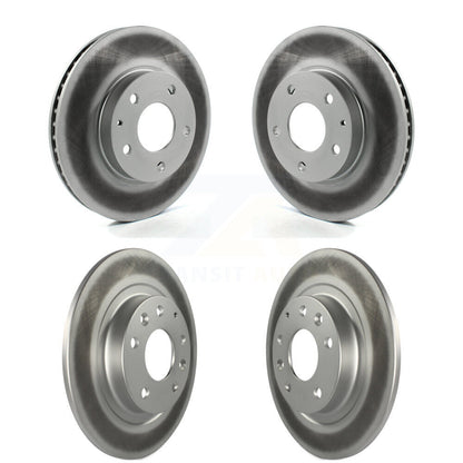 Coated Disc Brake Rotors Front Rear Kit For 2016-2018 Mazda CX-3 FWD