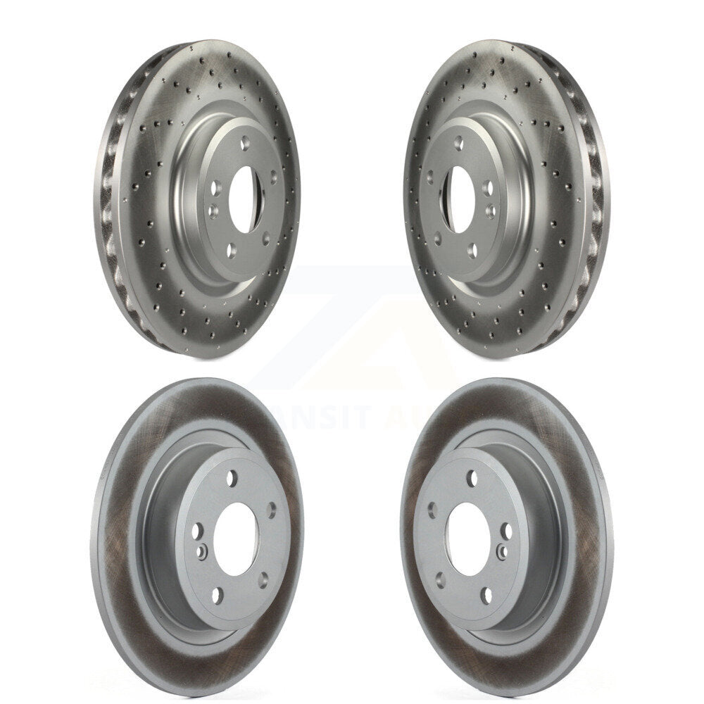 Coat Brake Rotor Front Rear Kit For Mercedes-Benz B250 CLA250 With Sport Package