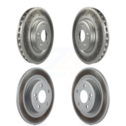 Coat Brake Rotor Front Rear Kit For Mercedes-Benz B250 CLA250 With Sport Package