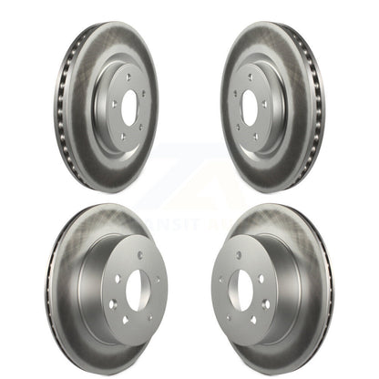 Coated Disc Brake Rotors Front Rear Kit For Nissan Rogue
