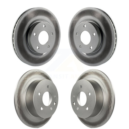 Coated Disc Brake Rotors Front Rear Kit For Nissan Altima