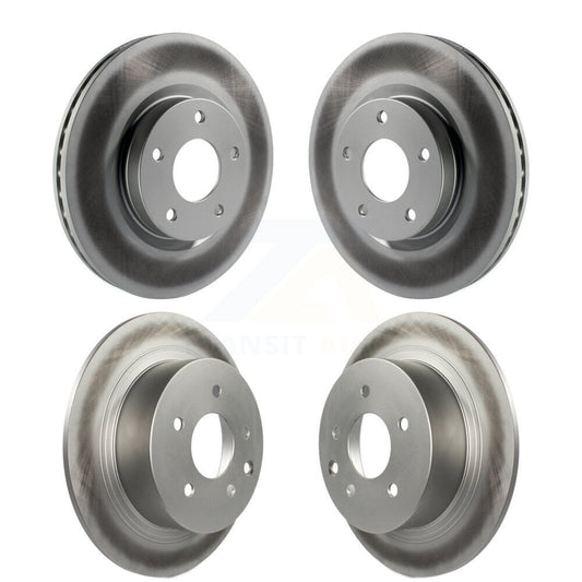 Coated Disc Brake Rotors Front Rear Kit For Nissan Altima
