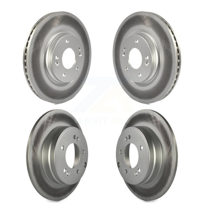 Coated Disc Brake Rotors Front Rear Kit For Hyundai Sonata Kia Optima