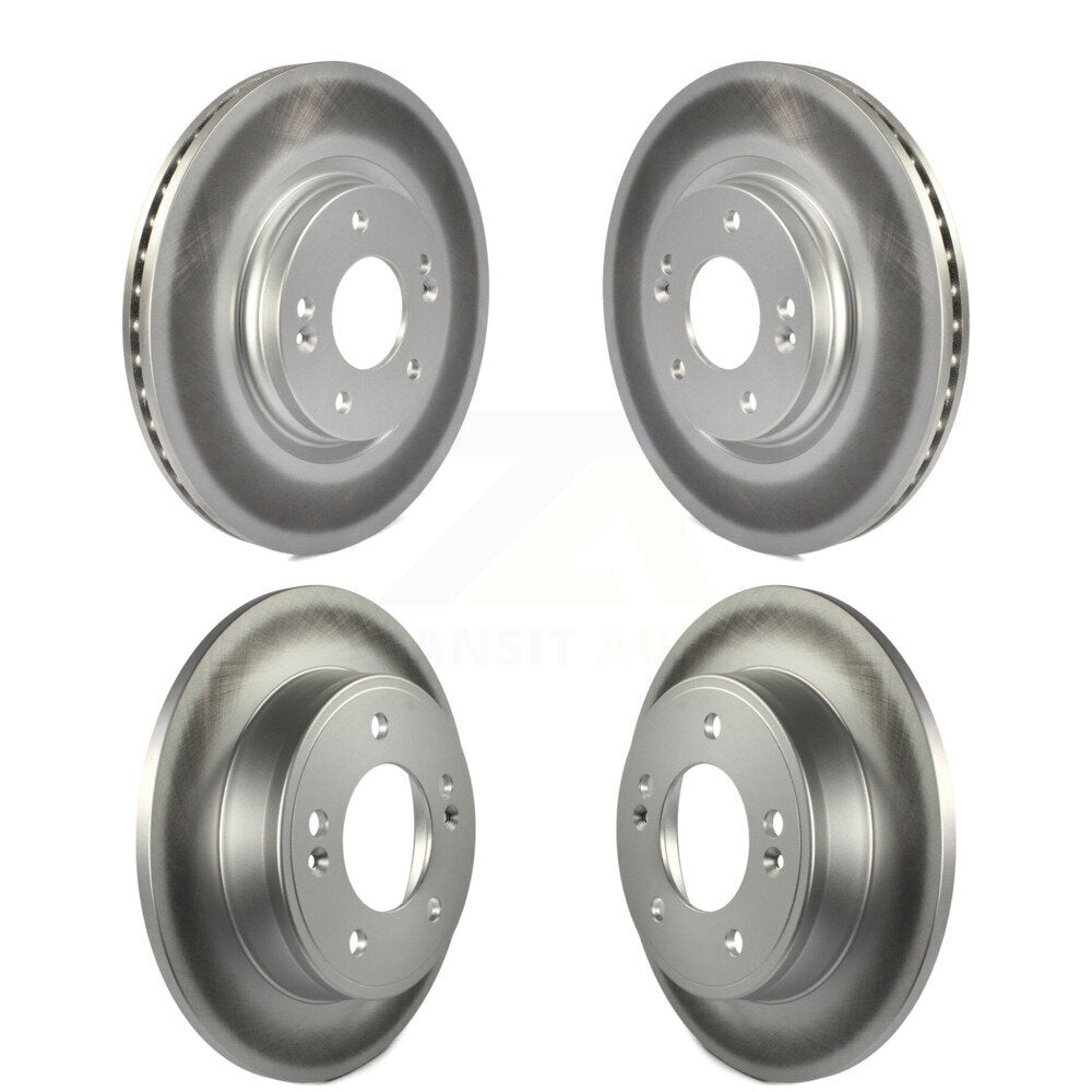 Coated Disc Brake Rotors Front Rear Kit For Kia Soul Forte5