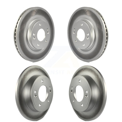 Coated Disc Brake Rotors Front Rear Kit For Kia Soul Forte5