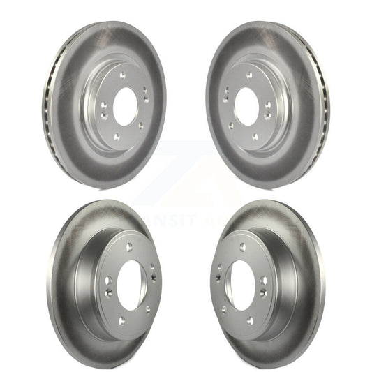 Coated Disc Brake Rotors Front Rear Kit For Kia Soul Forte5
